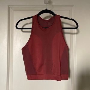 Lululemon wine-colored crop tank